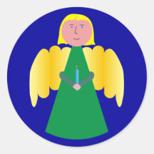Weihnachtsengel Engel christmas angel Runde Sticker