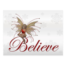 WeihnachtsFee glauben 2 - Feiertags-Postkarte