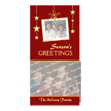 Weihnachtsfeiertags-Foto-Karten Individuelle Photo Karte