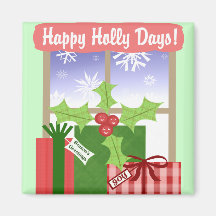 Weihnachtsfeiertags-Kühlschrankmagnet