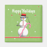 Weihnachtsfeiertags-Schneemann Kühlschrankmagnet