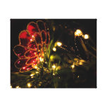 Weihnachtsflitter mit feenhaften Lichtern Leinwand Drucke