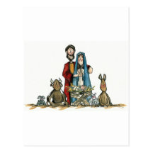 WeihnachtsGeburt Christi Postkarte