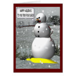 "Weihnachtsgeklingel-" Schneemann-Feiertags-Gruß-K