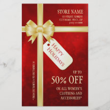 Weihnachtsgeschenk-Feiertags-Verkaufs-Flyer
