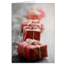 Weihnachtsgeschenk gefaltete Karte