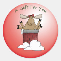 Weihnachtsgeschenk OOPS! Wunderliche Elche Sticker