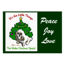 Weihnachtsgeschenke Lhasas Apso Visitenkarten Vorlagen