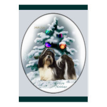 Weihnachtsgeschenke Shih Tzu Visitenkarte