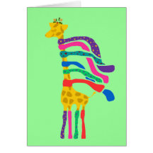 Weihnachtsgiraffenkarte
