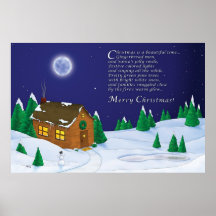 Weihnachtsglühen Plakatdruck
