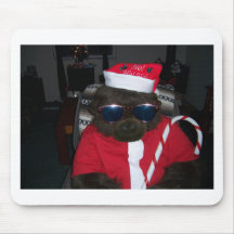 Weihnachtsgorilla Weihnachtsmann Mousepads