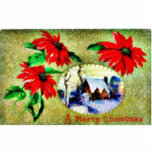 Weihnachtsgruß mit scenary acrylausschnitte