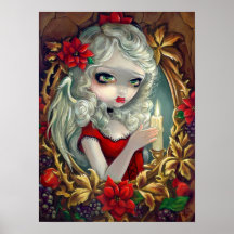 Weihnachtskerzenengel feenhafter Kunst-Druck Posterdrucke
