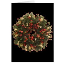 WeihnachtsKranz Grußkarte