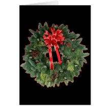WeihnachtsKranz Grußkarten