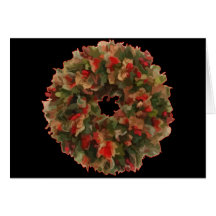 WeihnachtsKranz Karte