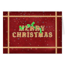 Weihnachtslebkuchen Karte