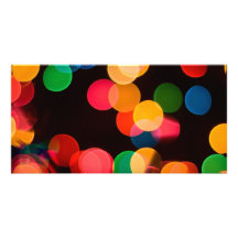 Weihnachtslichter Foto Grußkarte