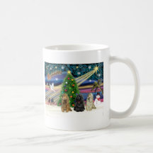 Weihnachtsmagische Cockerspaniel-Spaniels (drei) Kaffee Tassen