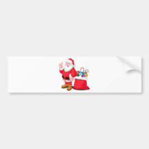 Weihnachtsmann Autoaufkleber