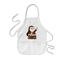Weihnachtsmann frohe Feiertage Schürze