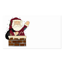 Weihnachtsmann frohe Feiertage Visitenkarten Vorlage