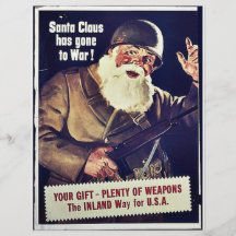 Weihnachtsmann ist in den Krieg gegangen Individuelle Flyer