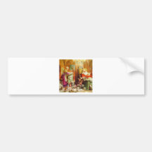 Weihnachtsmann u. Frau Klaus im NordpolMailroom Auto Sticker