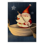 Weihnachtsmann- und Walnuss-Muschel Grußkarten