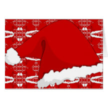 Weihnachtsmannmütze-Karte