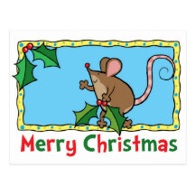 Weihnachtsmaus Postkarte