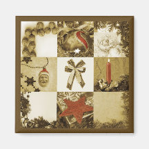 Weihnachtsmosaik Magnete