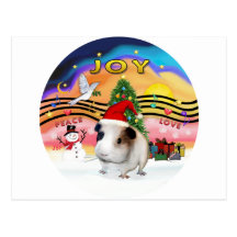 Weihnachtsmusik - Guinea Pig1 (Hut) Postkarten