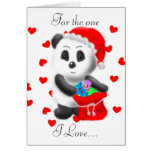 Weihnachtspanda-Bärn-Gruß-Karte