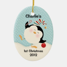 WeihnachtsPinguin-1. Weihnachtsandenken-Verzierung Ornament