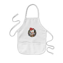 WeihnachtsPinguin-Feiertags-Kranz Schürzen
