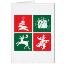 Weihnachtsquadrate Karten