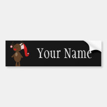 Weihnachtsren Auto Sticker