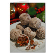 Weihnachtsrezept-Gruß-Karte