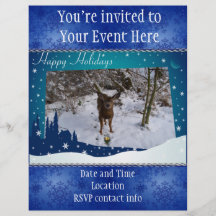 Weihnachtsrotwild Personalisierte Flyer
