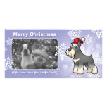 WeihnachtsSchnauzer Photokartenvorlagen