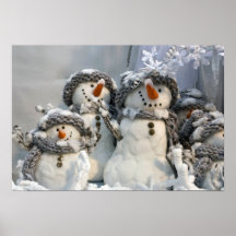WeihnachtsSchneemann Poster