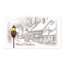 Weihnachtsstadtgeschenk-Umbauten Visitenkarte