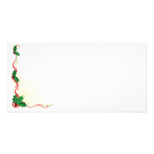 Weihnachtsstechpalmen-Grenze Foto Karte