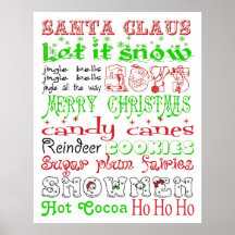 Weihnachtsuntergrundbahn-Kunst-Kinder Plakate