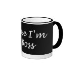 Weil ich der Chef-Becher bin Kaffee Tasse