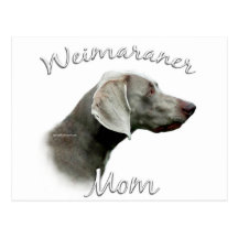 Weimaraner Mamma 2 Postkarte