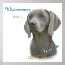 Weimaraners sind beste Freund-Plakat