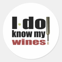 WEIN-BRIEFMARKEN RUNDE STICKER
